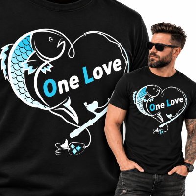 KOSZULKA DLA WĘDKARZA  ONE LOVE